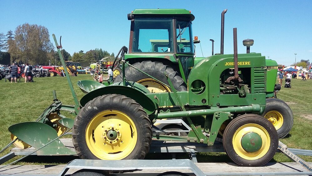John Deere tractors at the Rangiora Show