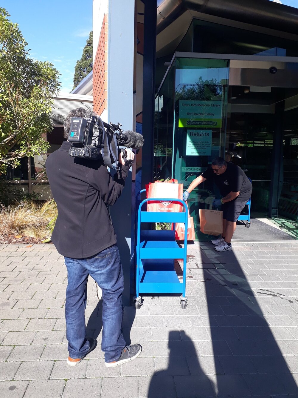 'My Book Bag' service during the COVID-19 Pandemic is captured by the news, c. May 2020