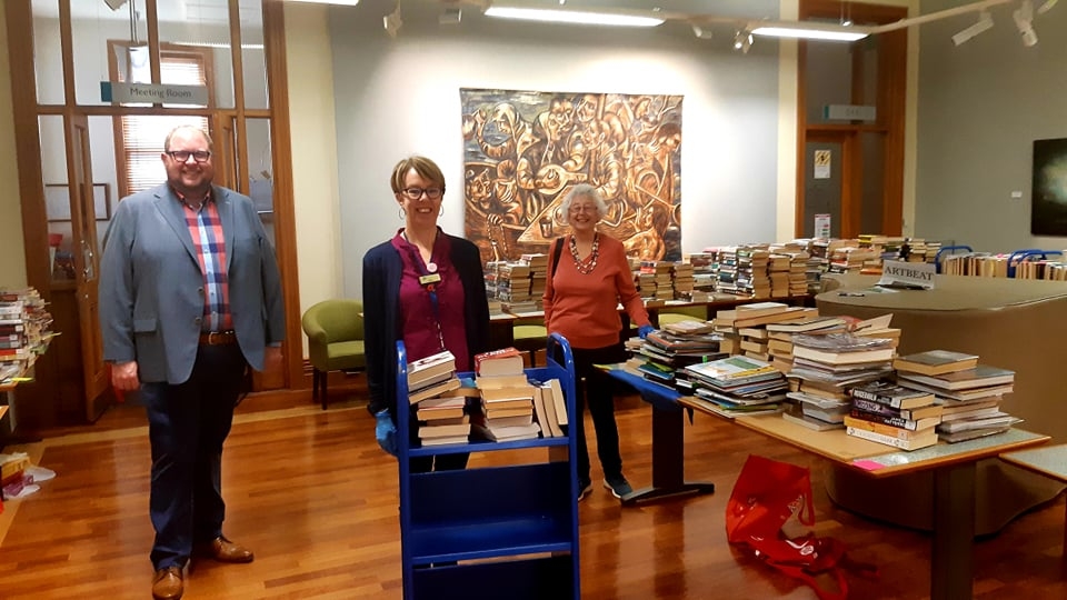 Quarantine for Book Returns at the Rangiora Library, c. May 2020