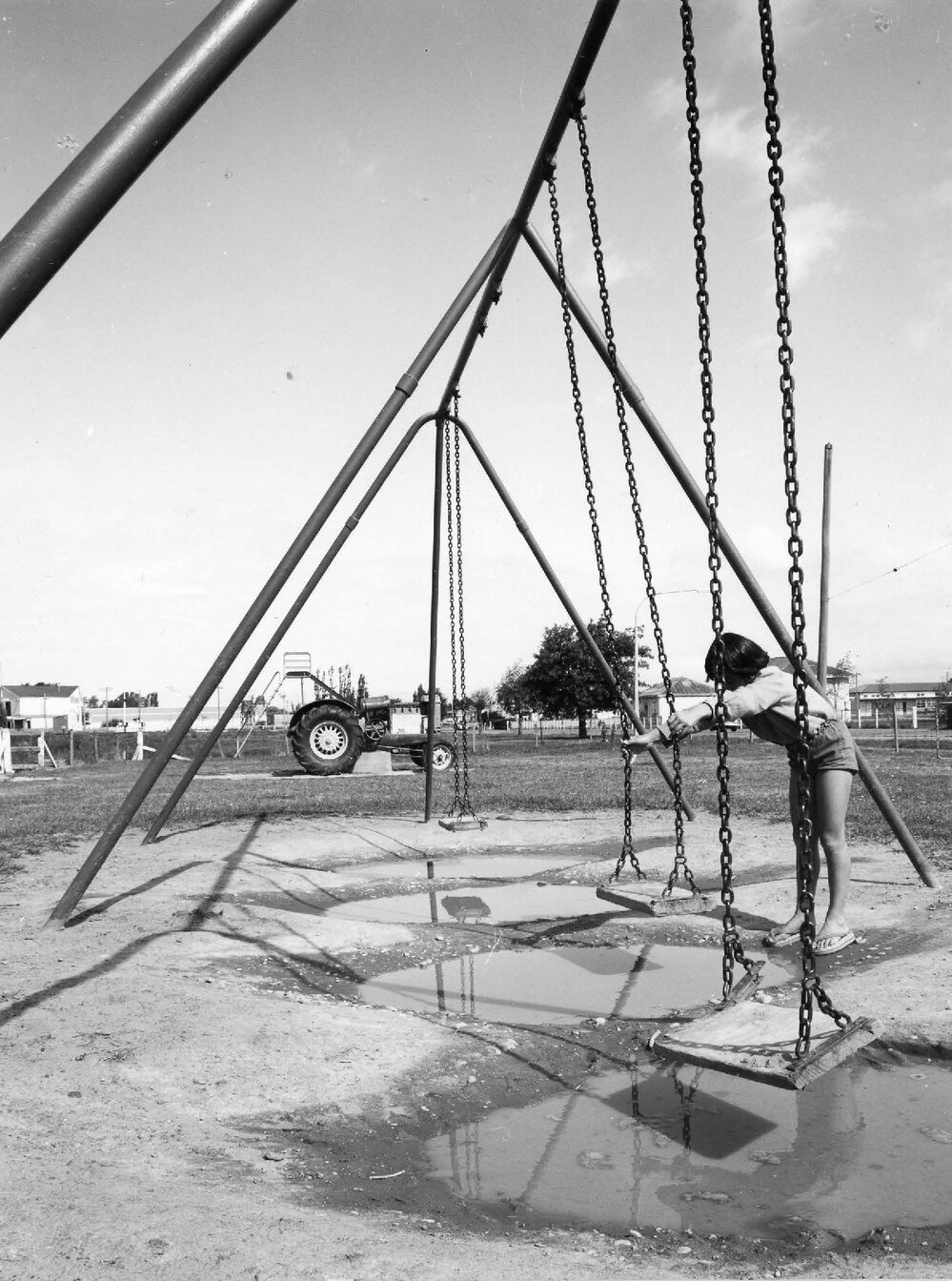 Children's playground in Kaiapoi, 1976