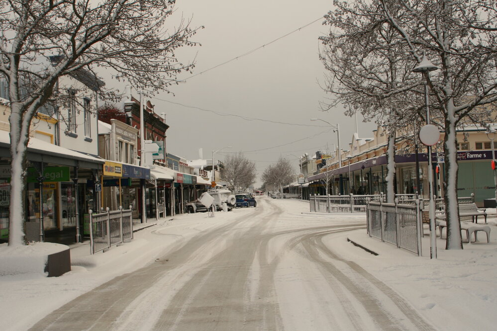 Snow in Rangiora, 25 July 2011