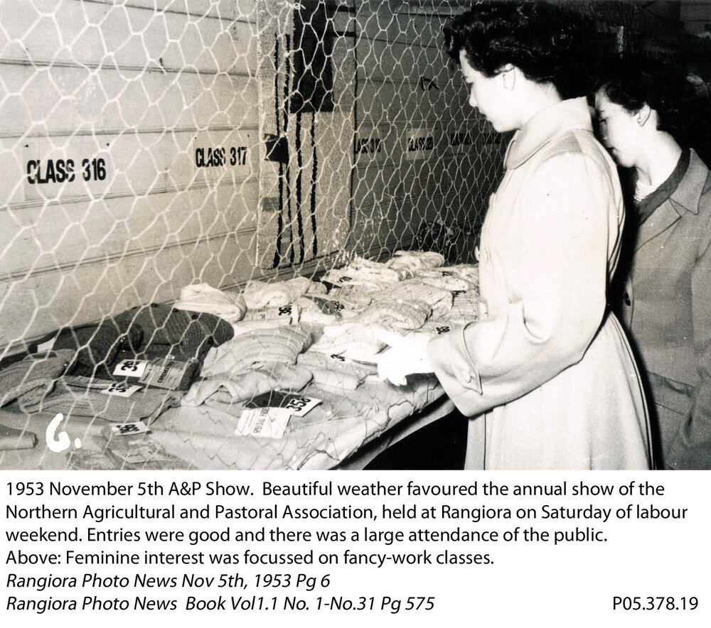 Northern Agricultural and Pastoral Association Show craft section, 1953