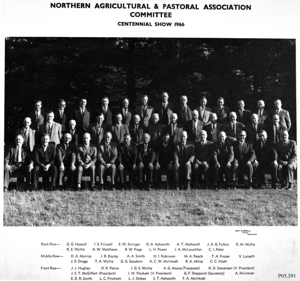 Northern Agricultural &amp; Pastoral Association committee Centennial Show, 1966