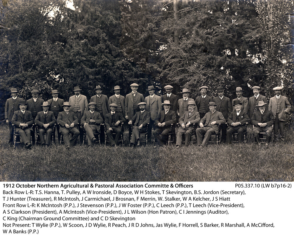 Northern Agricultural &amp; Pastoral Association committee &amp; officers, 1912 