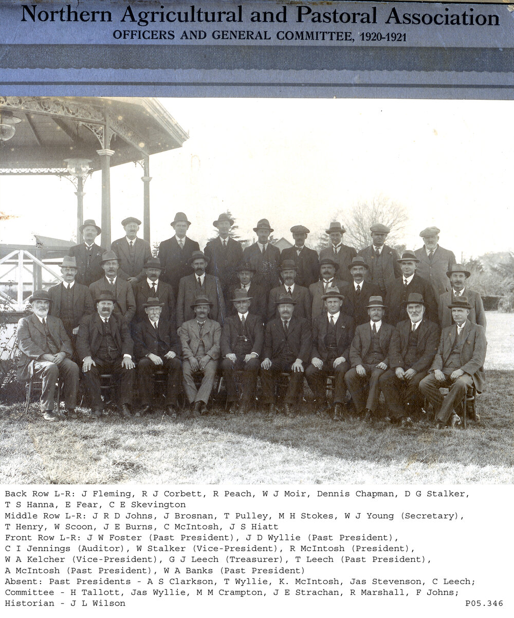 Northern Agricultural &amp; Pastoral Association officers and general committee, 1920-1921