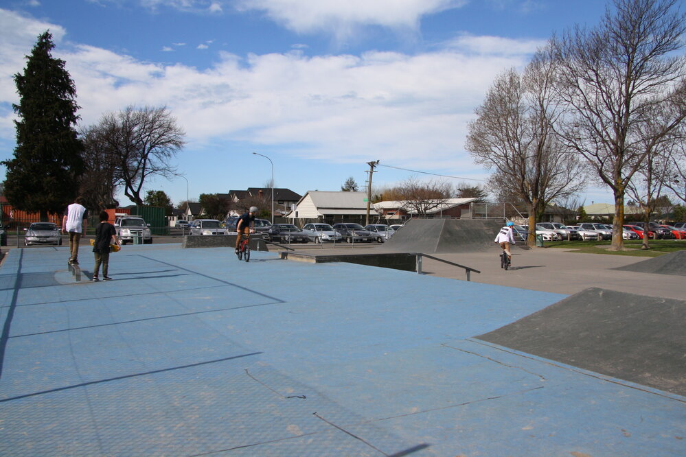 Skaters and riders at Dudley Skate Park, 2015