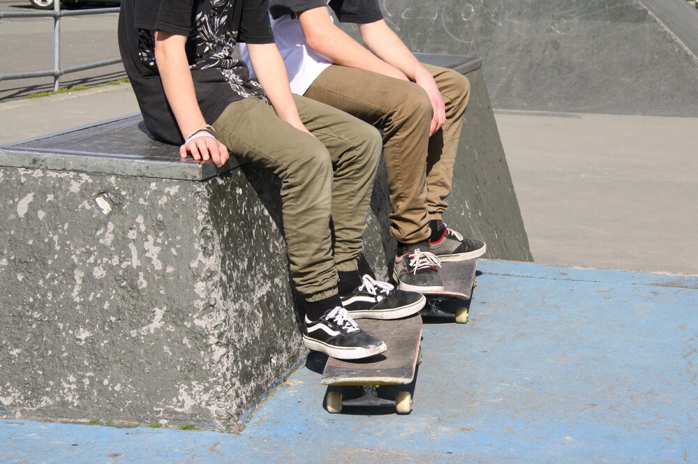 Boys at the skate park, 2015