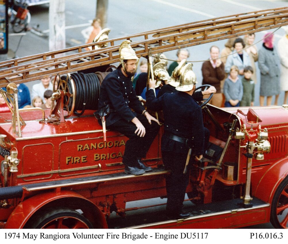 Rangiora Volunteer Fire Brigade - Engine DU5117, May 1974