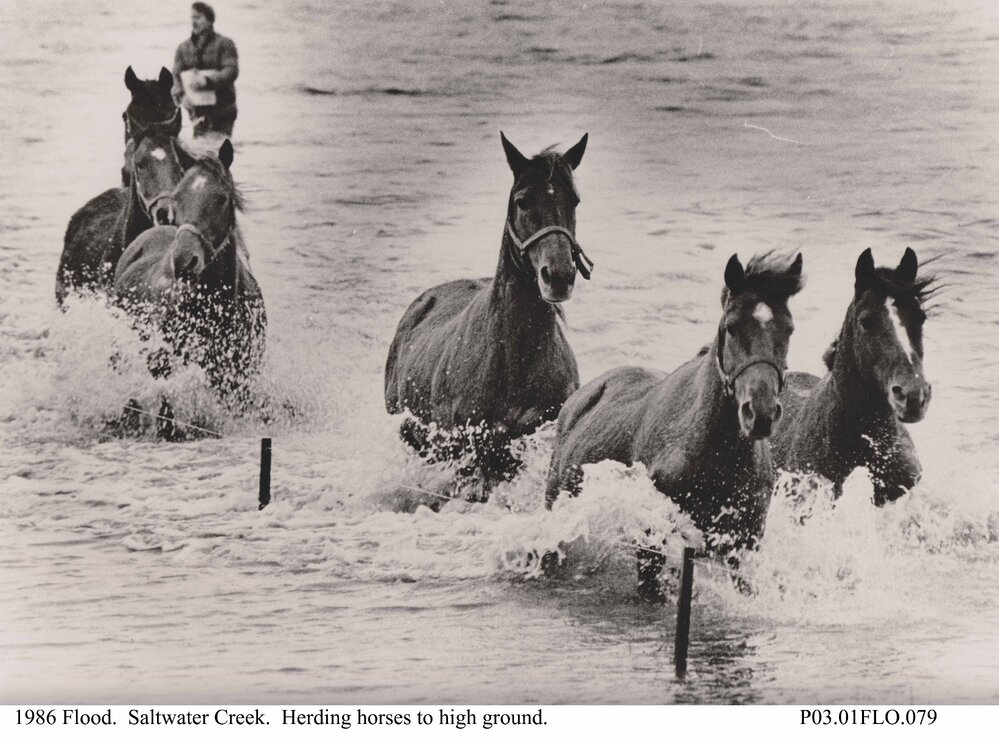 Flooding, Saltwater Creek, 1986