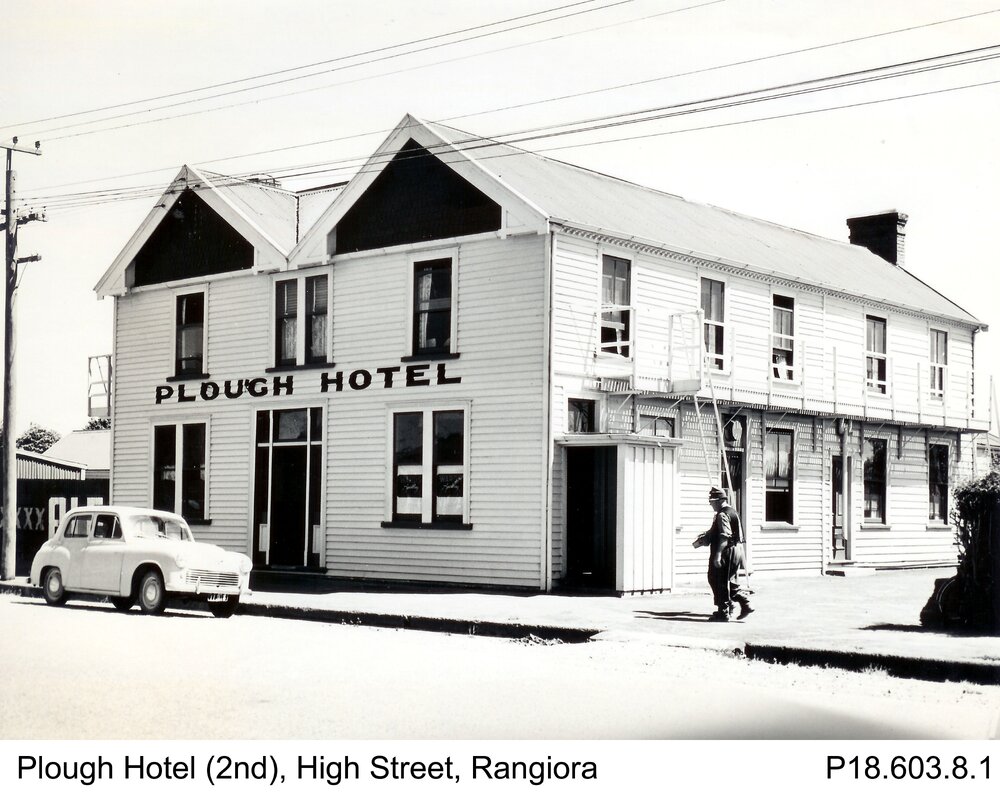 The Plough Hotel, Rangiora c. 1930