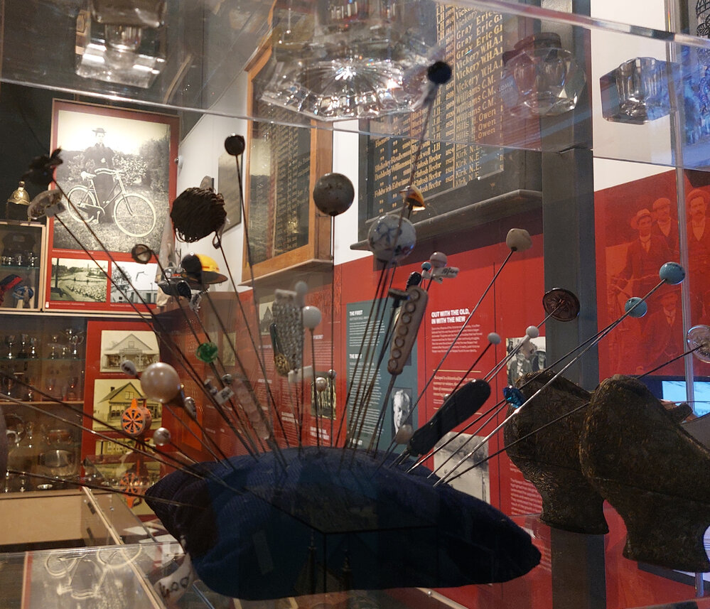 "Hat pins" exhibit, Kaiapoi Museum