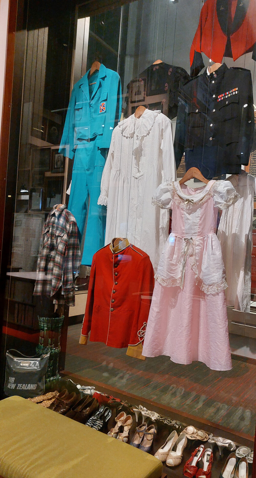 "Clothing and shoes" exhibit, Kaiapoi Museum