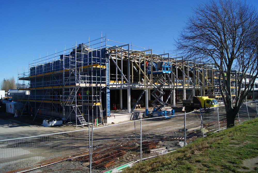 Extension panels framed, Kaiapoi Library