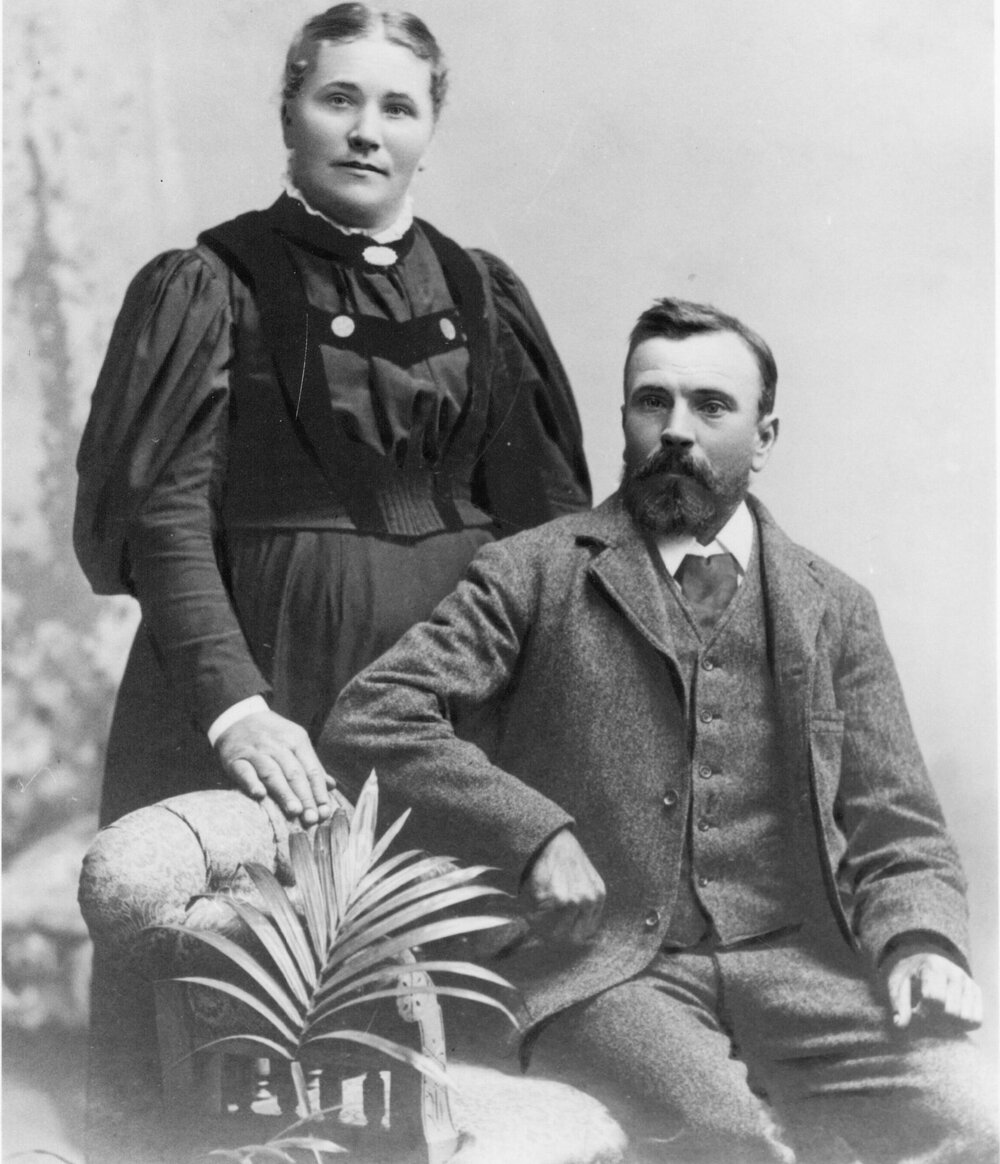 Johan and Elizabeth Bonisch's wedding photo, 27 January 1879