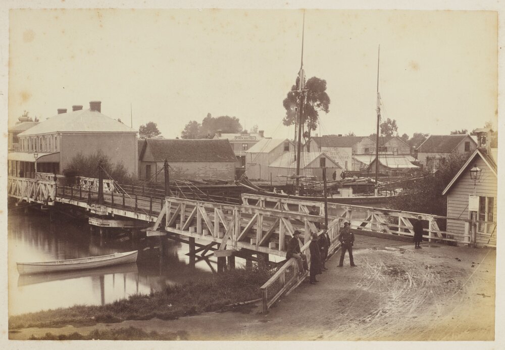 Kaiapoi Bridge, Kaiapoi, 1880