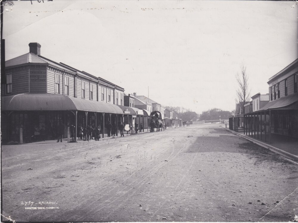 High Street, Kaiapoi in the early 20th centrury