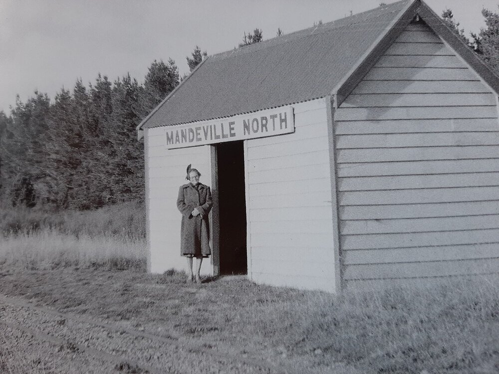 Mandeville North station, c. 1954
