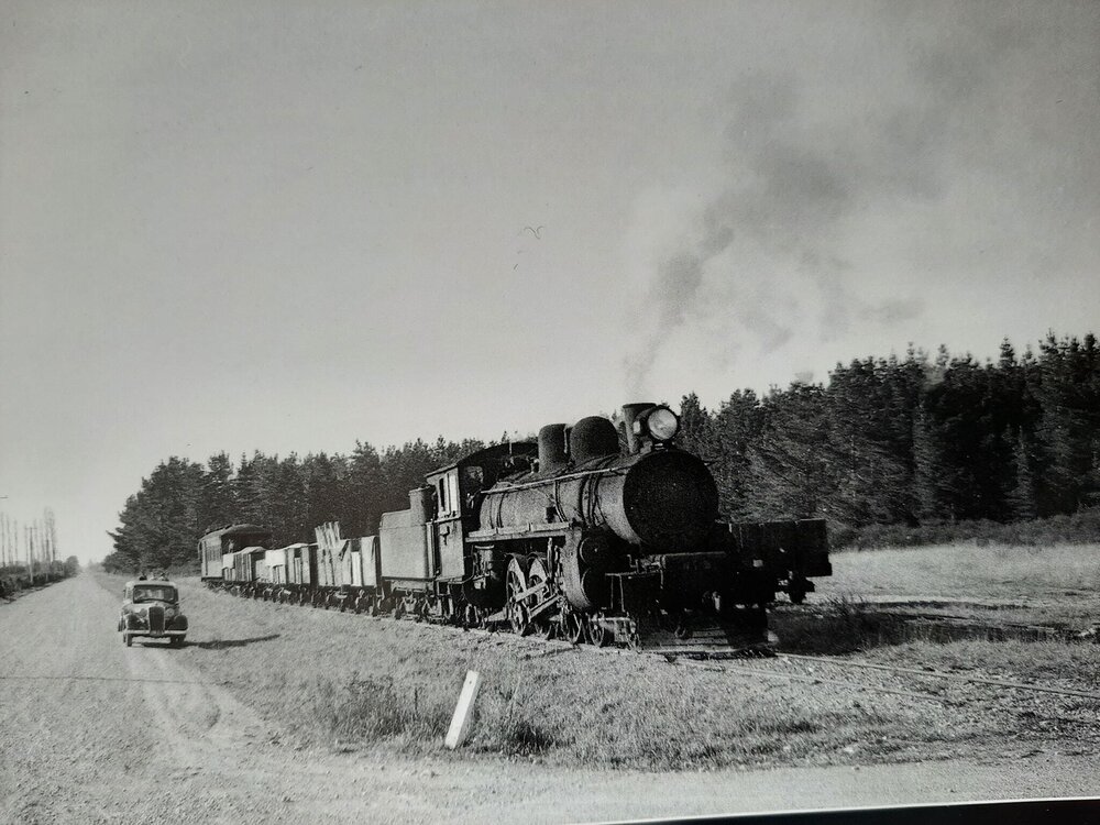 Last train shunting at Mandeville North, c. 1954