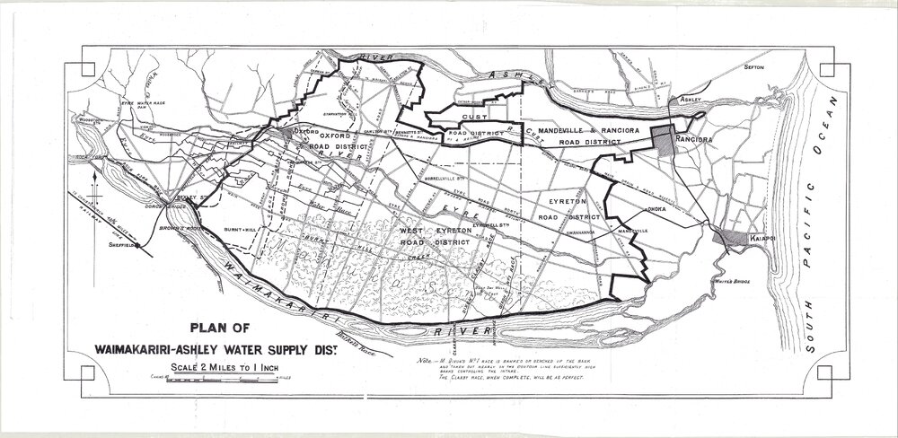 Plan of Waimakariri-Ashley Water Supply District