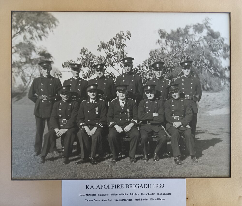 Kaiapoi Volunteer Fire Brigade, 1939