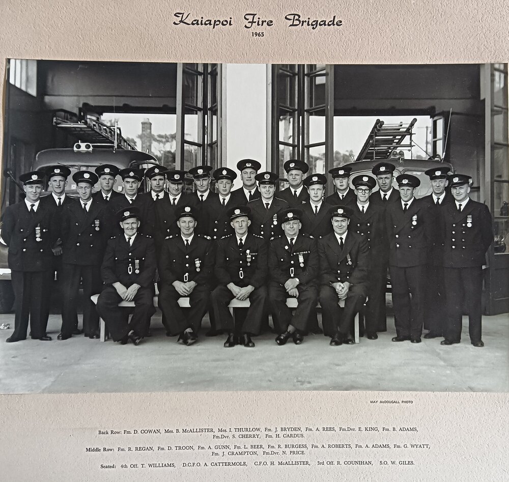 Kaiapoi Volunteer Fire Brigade, 1965