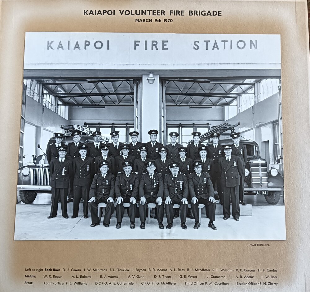 Kaiapoi Volunteer Fire Brigade, 1970