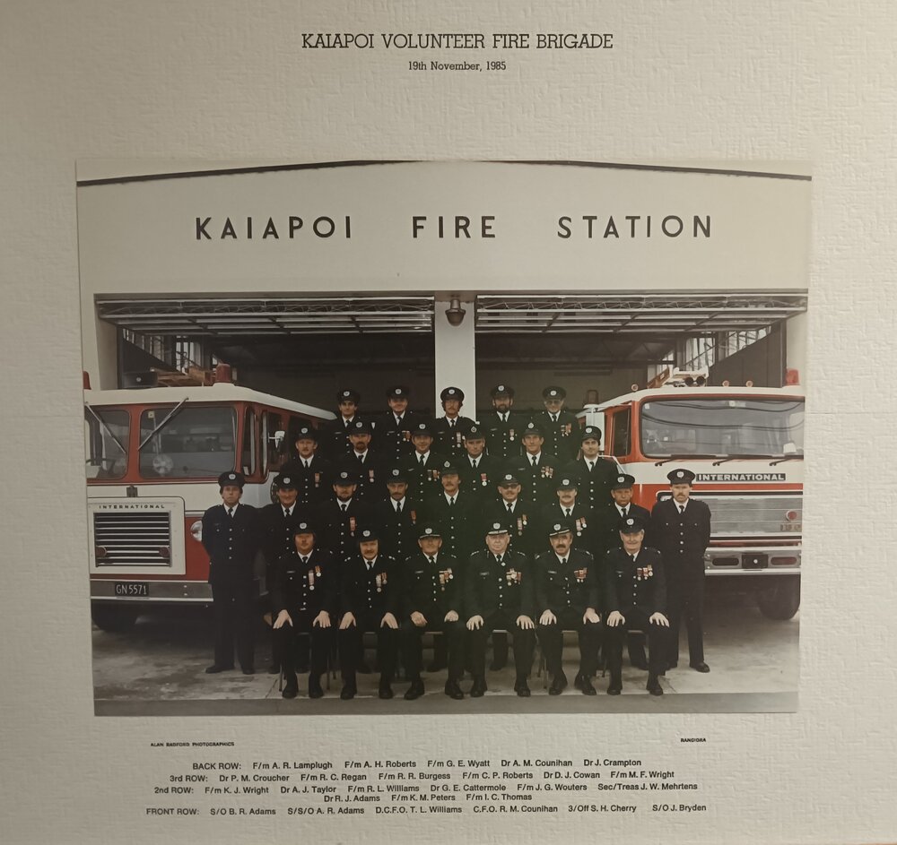 Kaiapoi Volunteer Fire Brigade, 1985