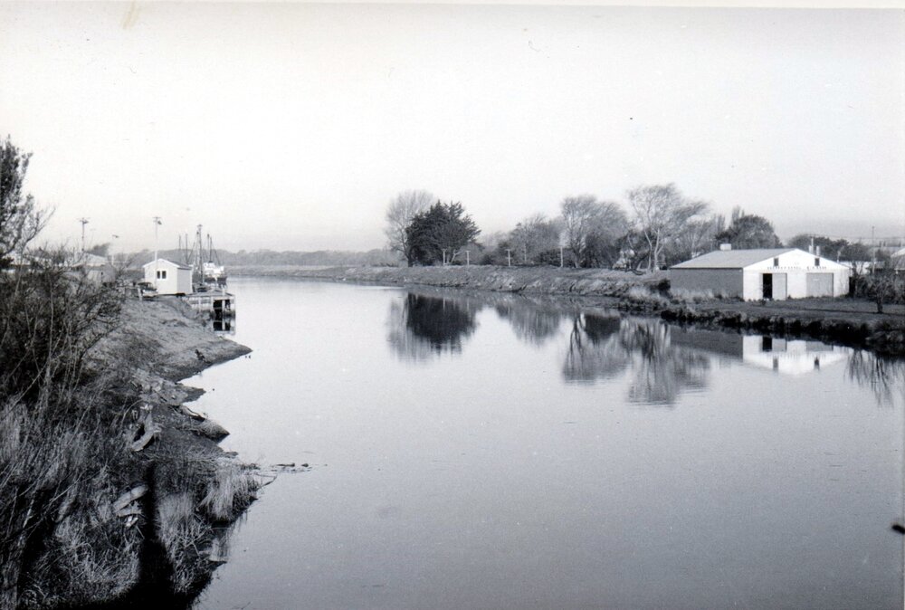 Kaiapoi River dredging, 1960