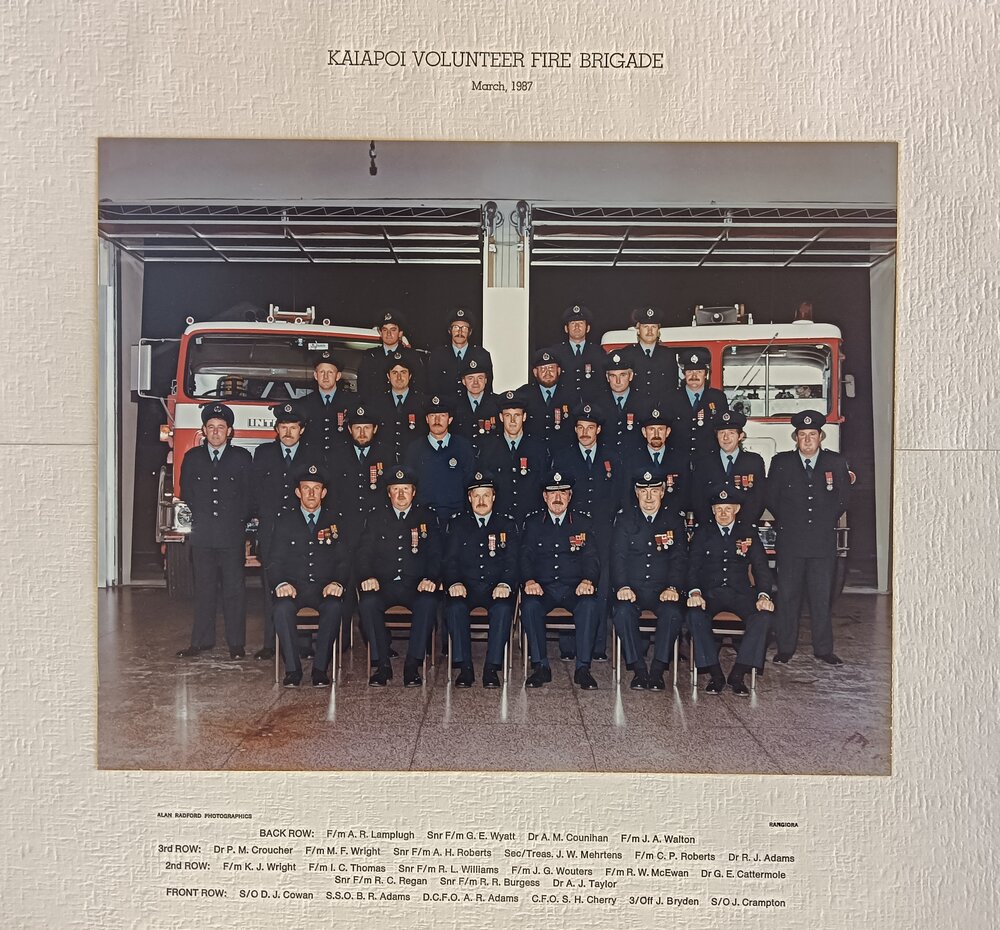 Kaiapoi Volunteer Fire Brigade, 1987