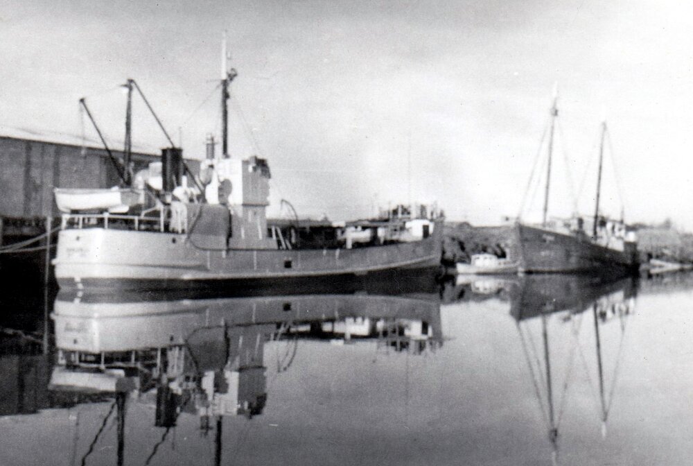 "Ranginui" and "Tuhoe" after the port closed in 1964