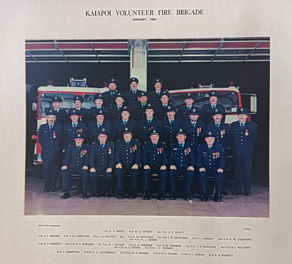 Kaiapoi Volunteer Fire Brigade, 1990