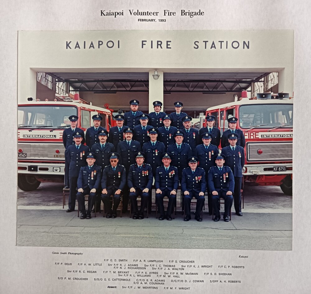 Kaiapoi Volunteer Fire Brigade, 1993