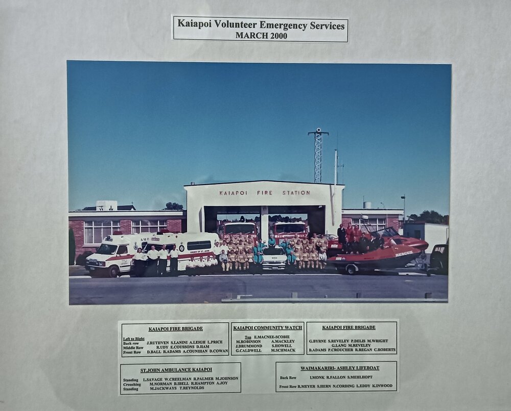 Kaiapoi Volunteer Emergency Services, March 2000