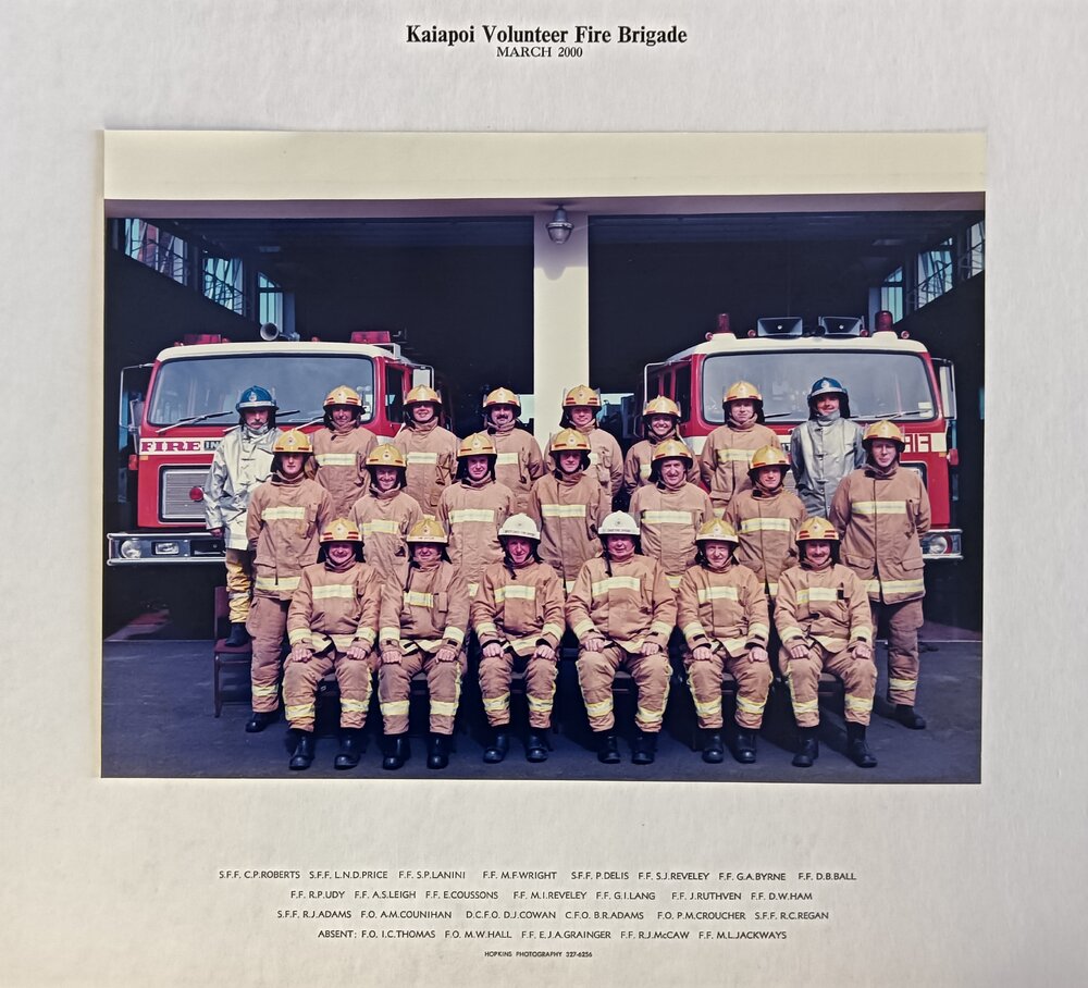 Kaiapoi Volunteer Fire Brigade, March 2000