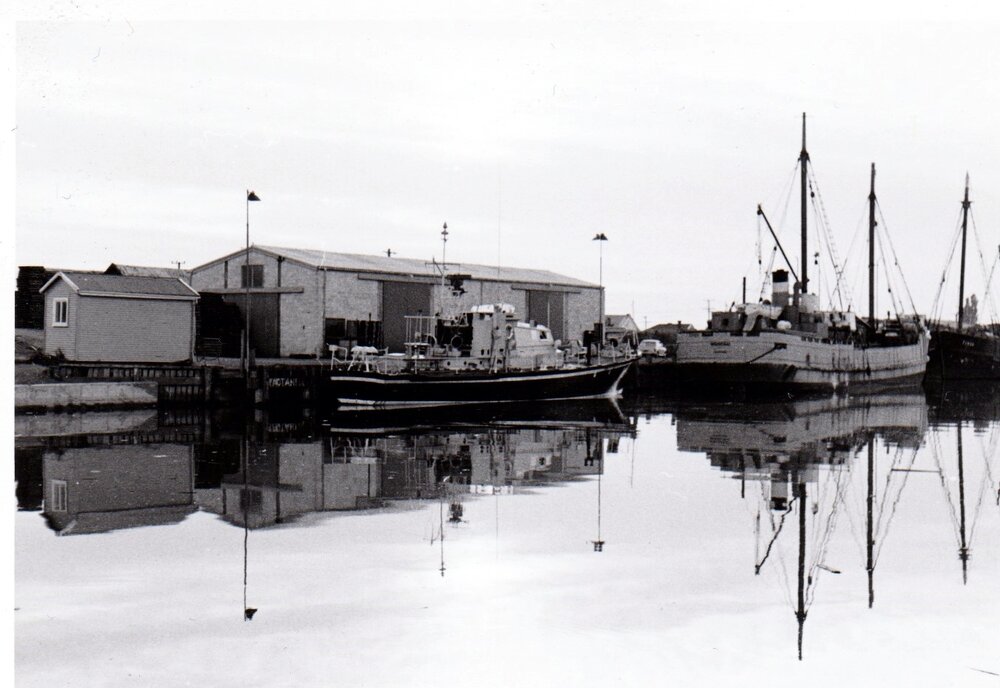 "Lachlan" and "Waiotahi" at the Kaiapoi wharf, 1960