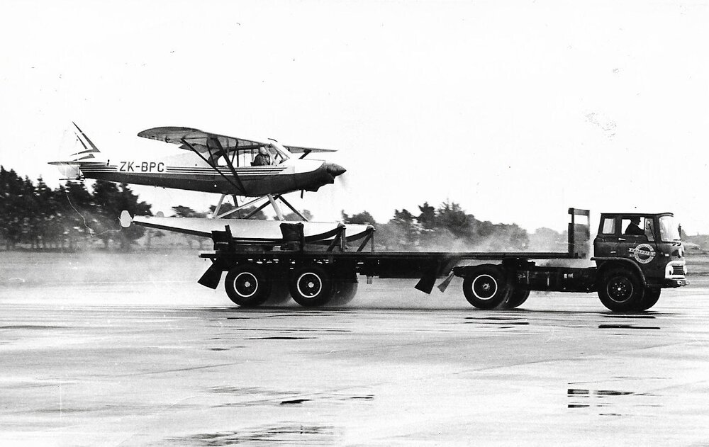 ZK- BPC float plane ready for take off, Christchurch Airport, c. 1968