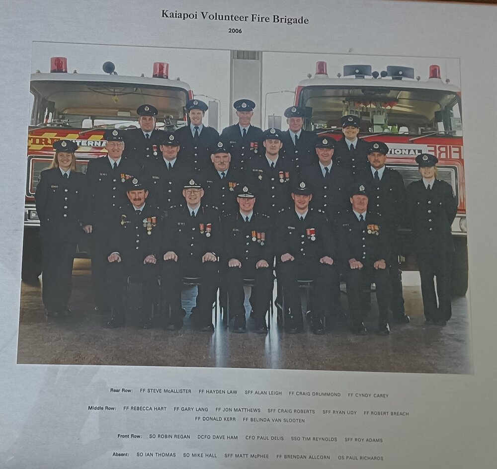 Kaiapoi Volunteer Fire Brigade, 2006