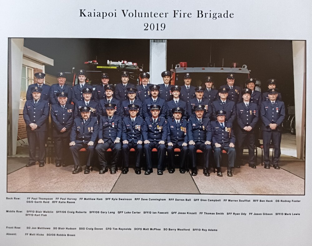 Kaiapoi Volunteer Fire Brigade, 2019