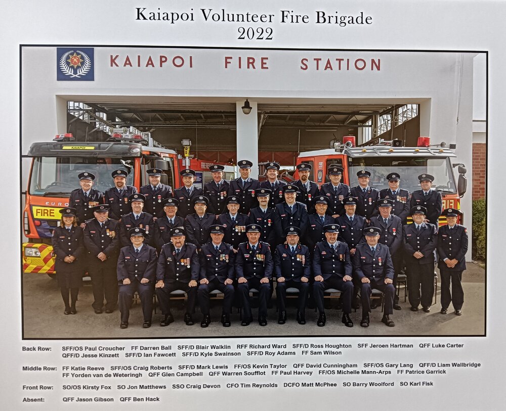 Kaiapoi Volunteer Fire Brigade, 2022