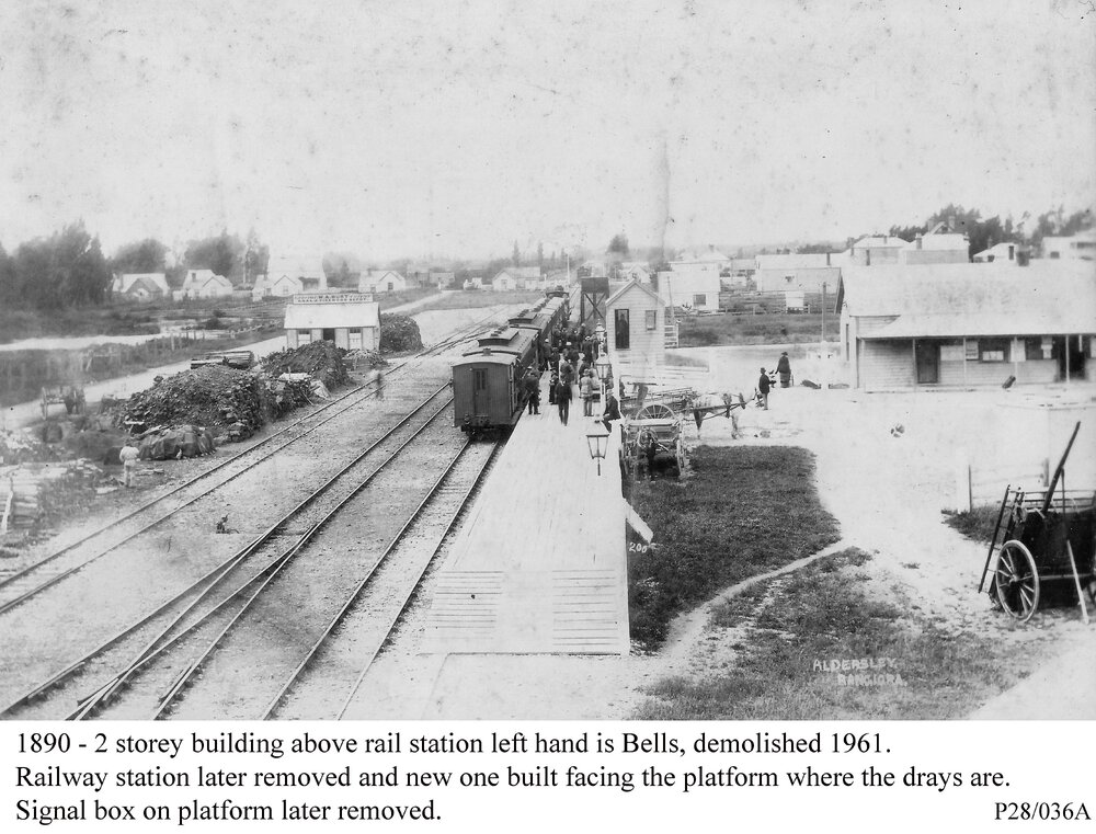 Rangiora Railway Station c.1890
