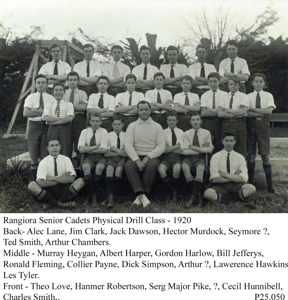 Rangiora Senior Cadets c.1920