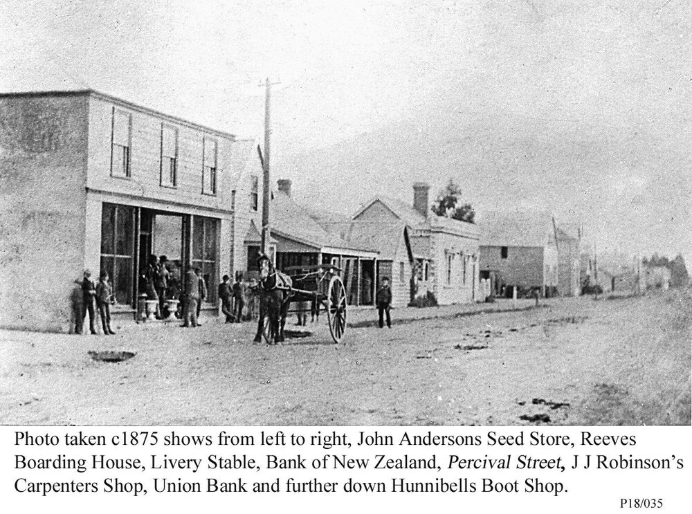 High Street, Rangiora, c.1875