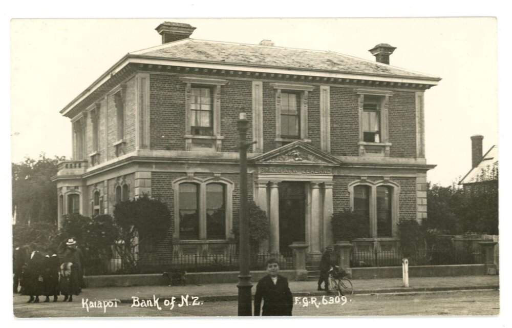 Bank of New Zealand, Williams Street, Kaiapoi, c.1913