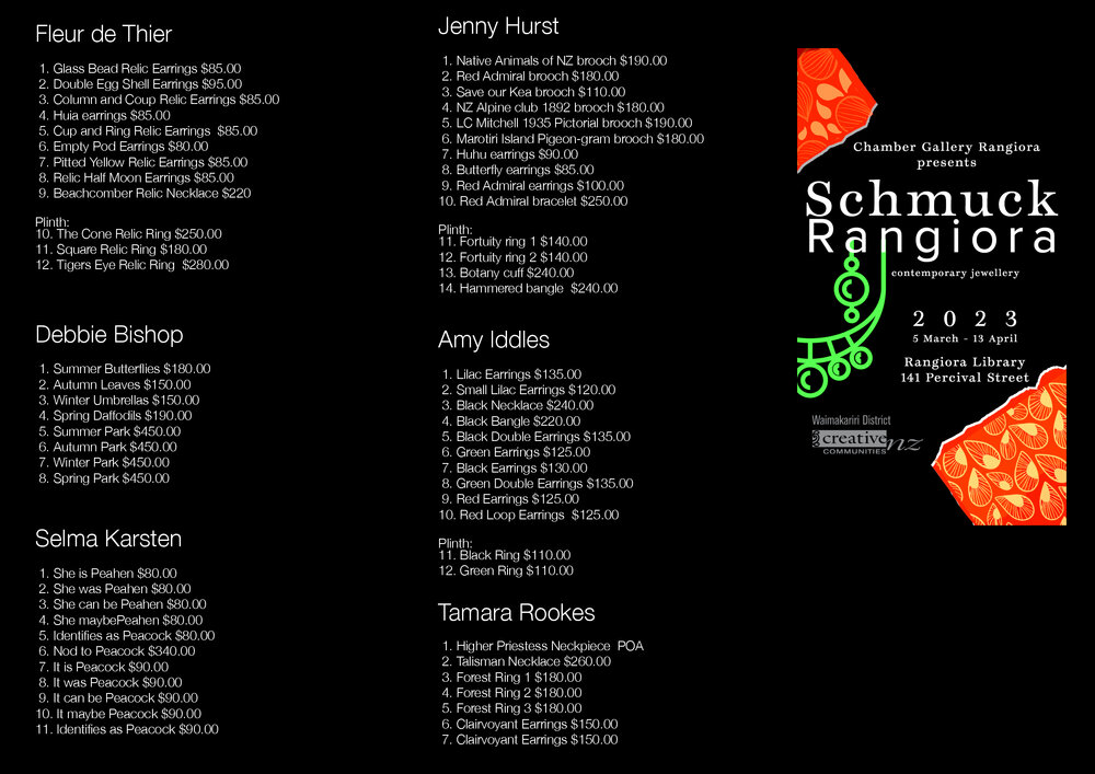 Schmuck Rangiora, Contemporary Jewellery 