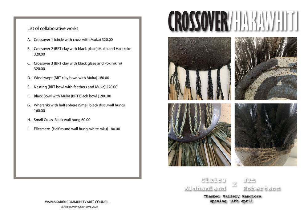 Crossover Whakawhiti, Claire Aldhamland / Jan Robertson