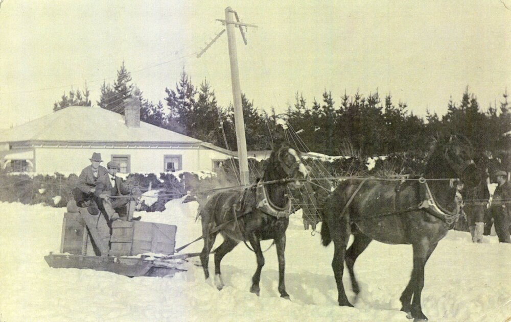Postcard of Oxford in the snow, c.1918