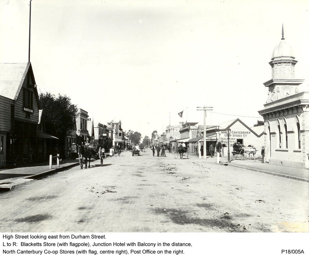 High Street looking east from Durham Street