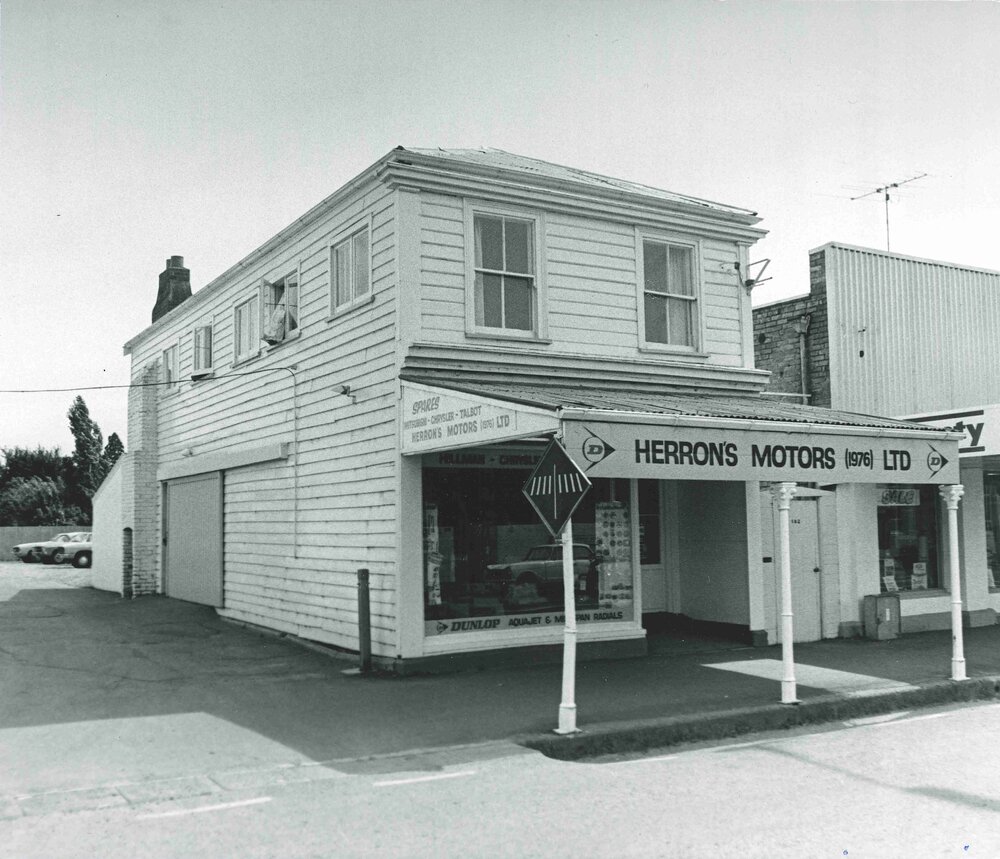 Herron's Motors (1976) Ltd, High Street, Rangiora, c.1982
