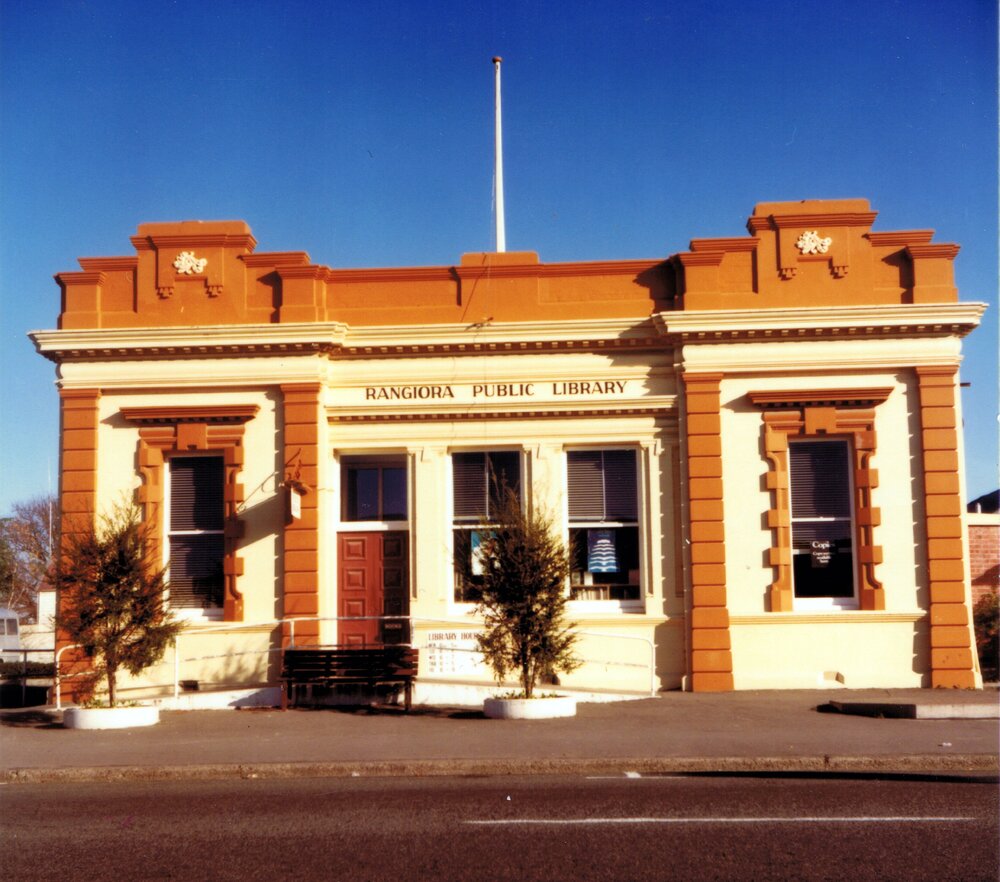 Rangiora Public Library on Percival Street, c. 1984