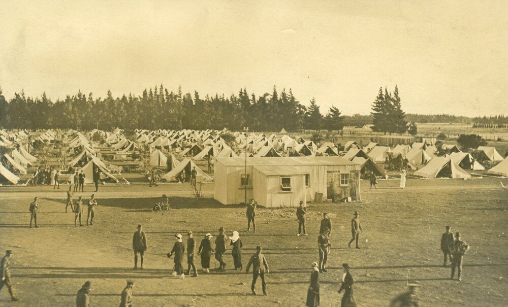 NZ Army camp at Balcairn, c.1915